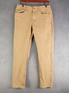 Everlane Jeans Mens 30X30 Beige Tan Slim Straight Cotton Denim Mid Rise Stretch